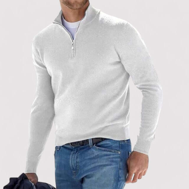 Pull à demi-zip