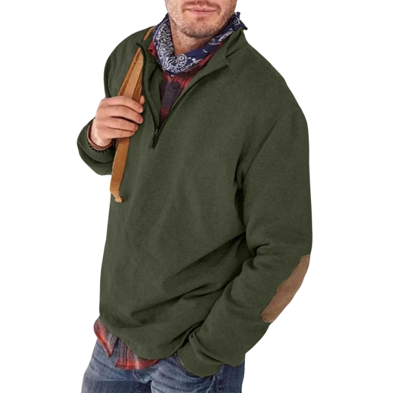Pull à demi-zip pour homme | Chaud et élégant pour l'hiver
