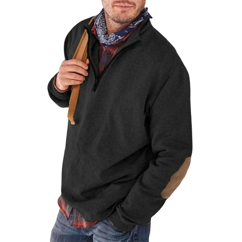 Pull à demi-zip pour homme | Chaud et élégant pour l'hiver