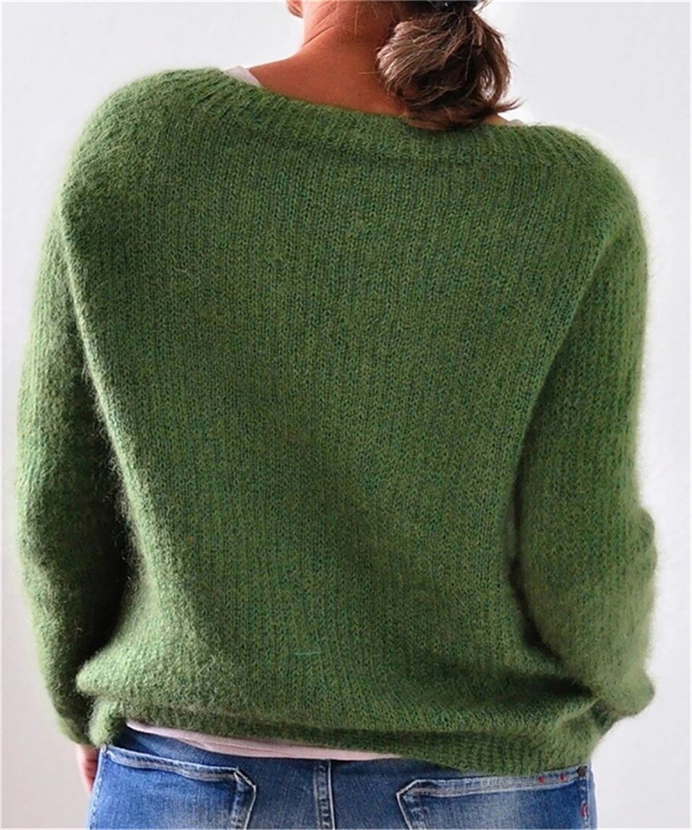 Pull ample à manches longues pour femme