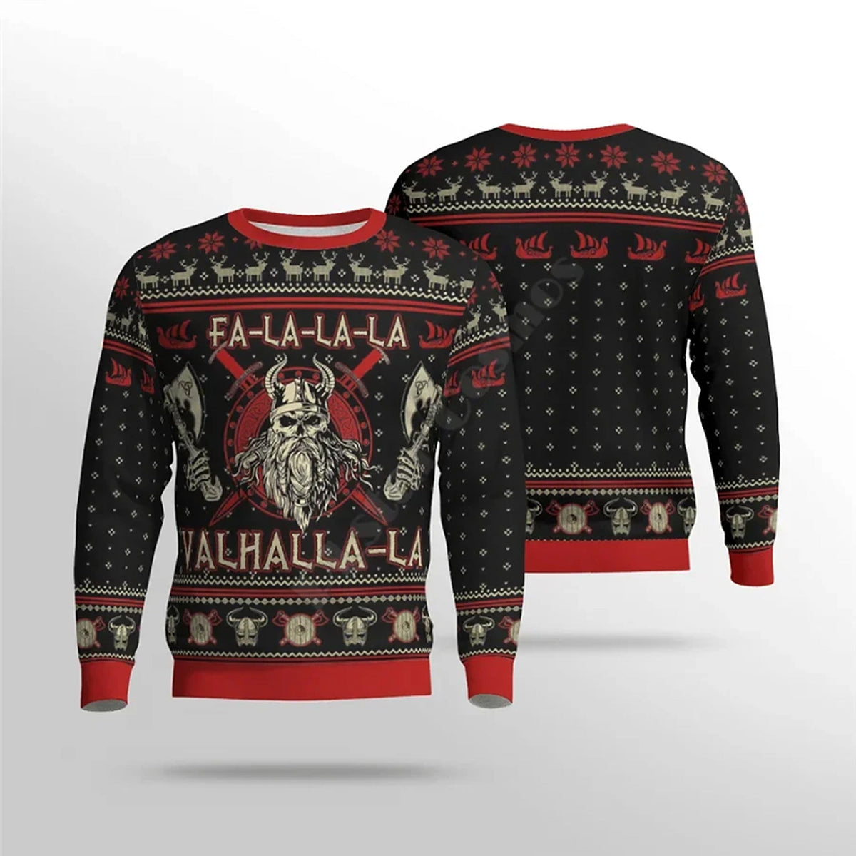 Pull de Noël pour homme - motif viking en version pull, sweat à capuche ou gilet