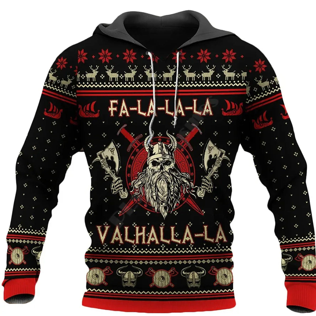 Pull de Noël pour homme - motif viking en version pull, sweat à capuche ou gilet