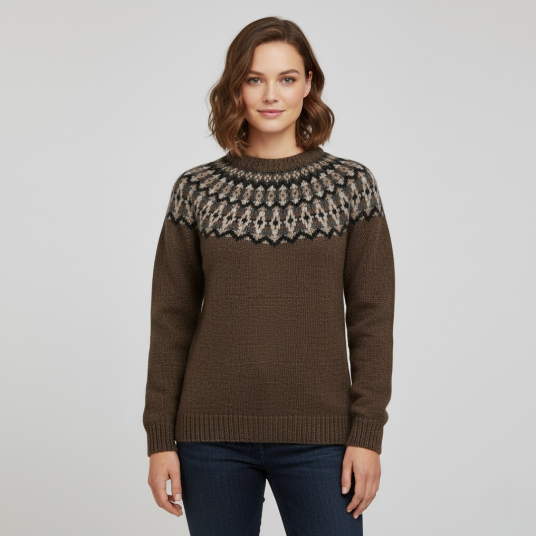 Pull en maille doux et élégant de tous les jours pour femme