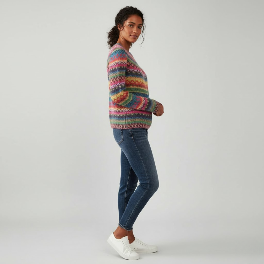 Pull en maille doux et élégant de tous les jours pour femme