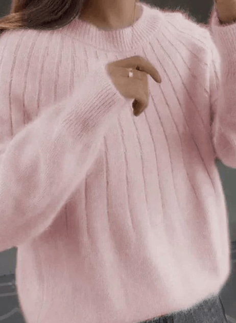 Pull en maille pelucheux – Élégant et chaud