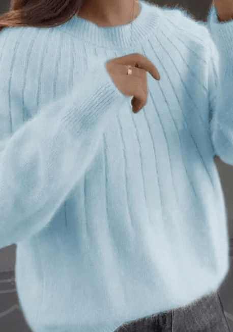 Pull en maille pelucheux – Élégant et chaud