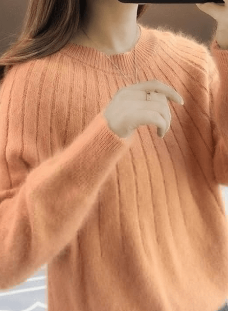 Pull en maille pelucheux – Élégant et chaud