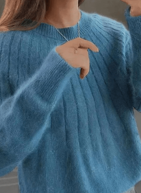 Pull en maille pelucheux – Élégant et chaud