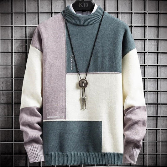 Pull en patchwork - Pull chaud