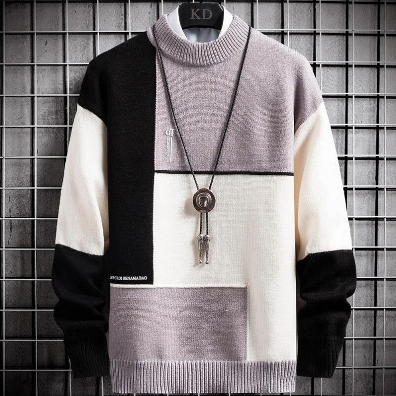 Pull en patchwork - Pull chaud