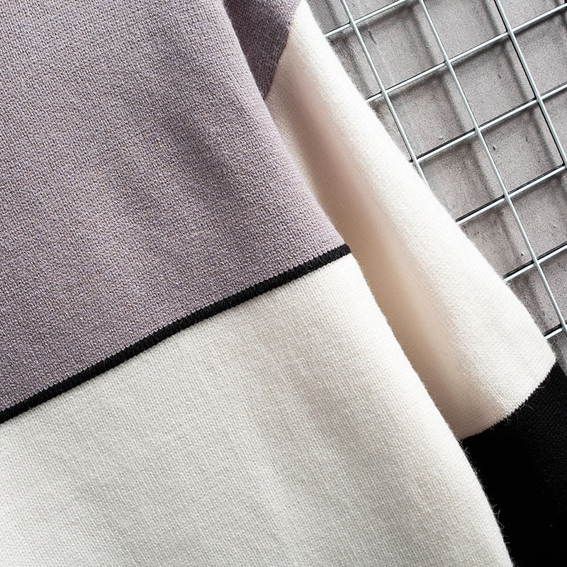 Pull en patchwork - Pull chaud