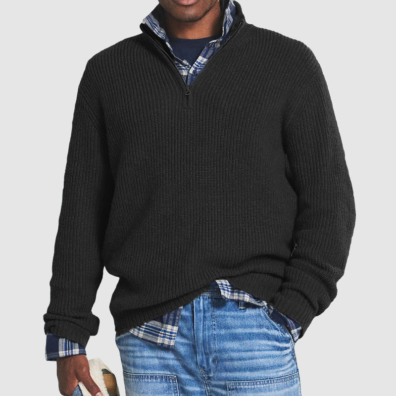 Pull en tricot à manches longues pour homme, ultra doux, chaud et élégant