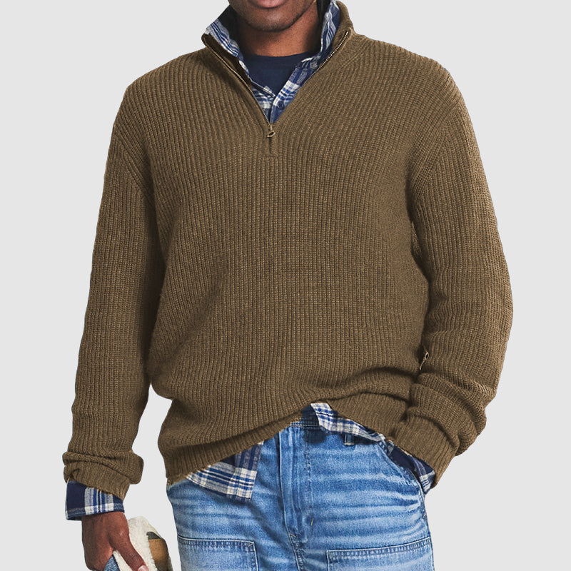 Pull en tricot à manches longues pour homme, ultra doux, chaud et élégant