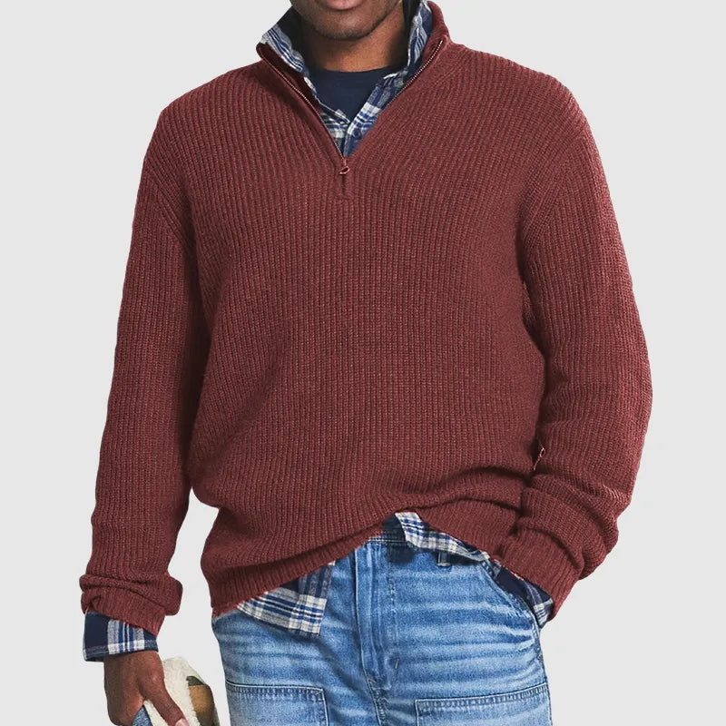 Pull en tricot à manches longues pour homme, ultra doux, chaud et élégant