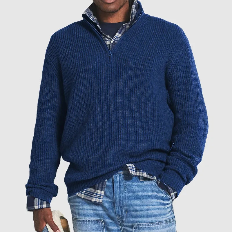 Pull en tricot à manches longues pour homme, ultra doux, chaud et élégant