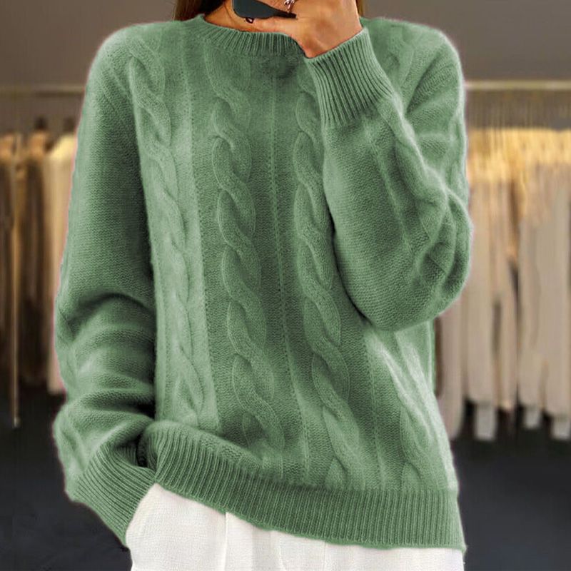 Pull en tricot à Torsades - Chaleur douce et élégance - Hiver