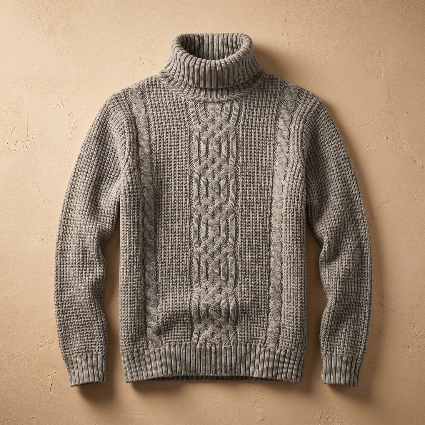 Pull en tricot de coton torsadé pour homme | Pull d'hiver chaud et décontracté