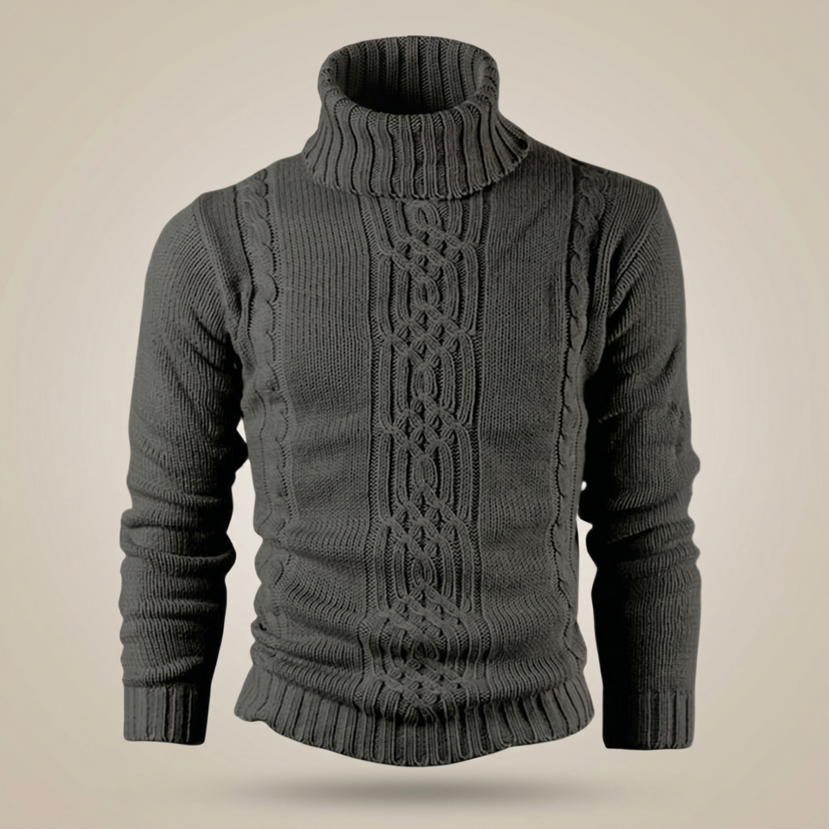 Pull en tricot de coton torsadé pour homme | Pull d'hiver chaud et décontracté