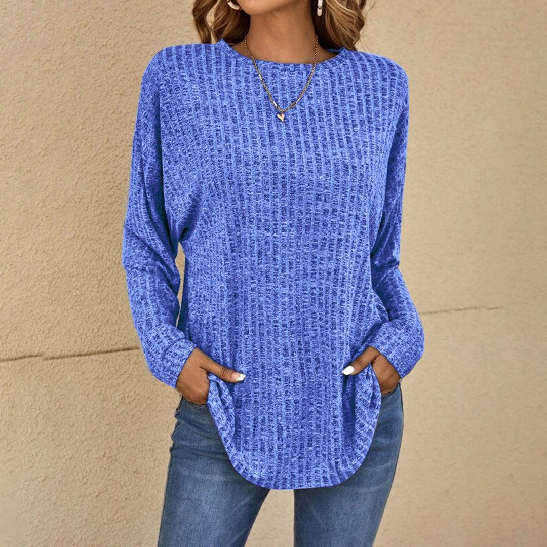 Pull femme côtelé douillet pour un confort stylisé