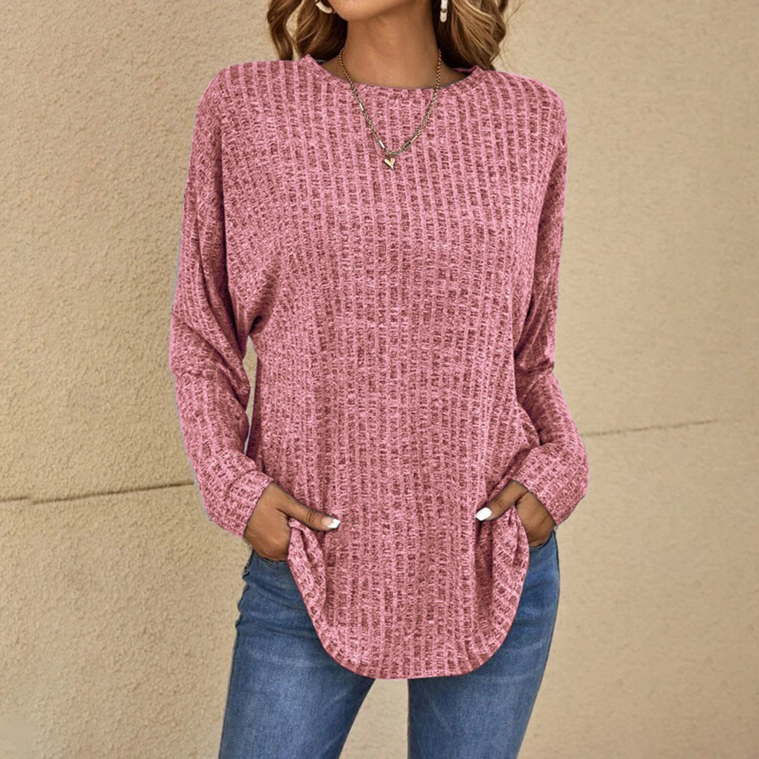 Pull femme côtelé douillet pour un confort stylisé