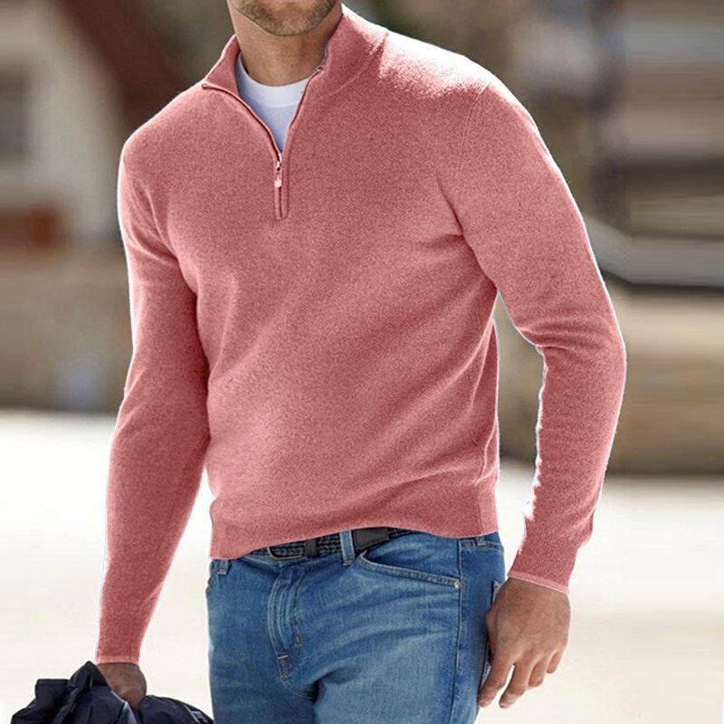 Pull homme à col montant style scandinave