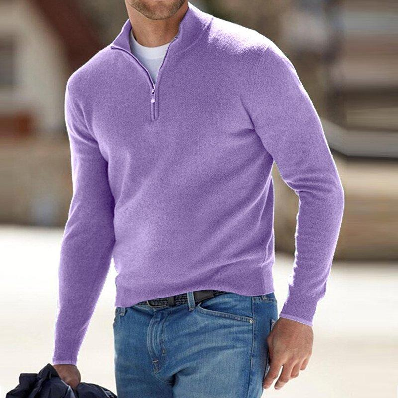 Pull homme à col montant style scandinave