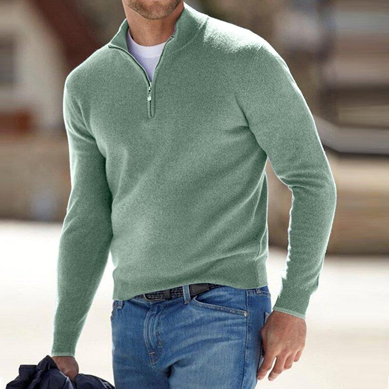 Pull homme à col montant style scandinave
