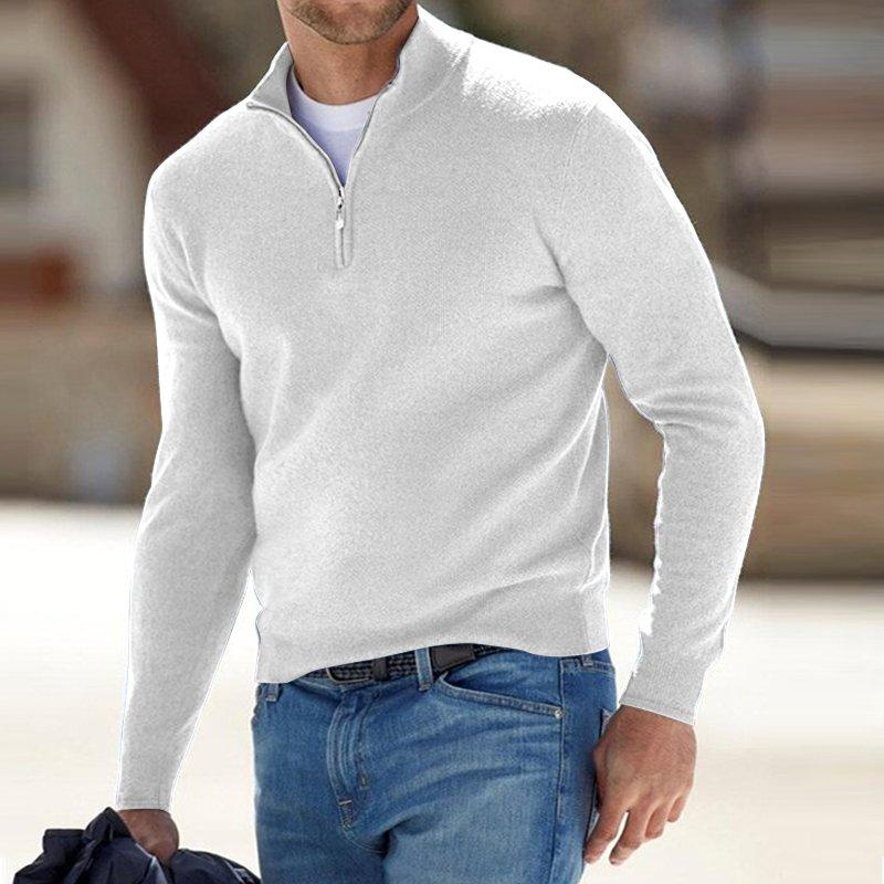 Pull homme à col montant style scandinave