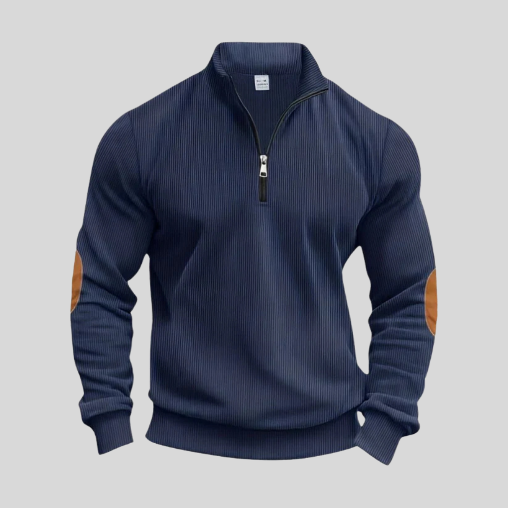 Pull homme avec poignets côtelés