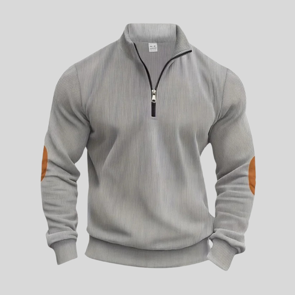 Pull homme avec poignets côtelés