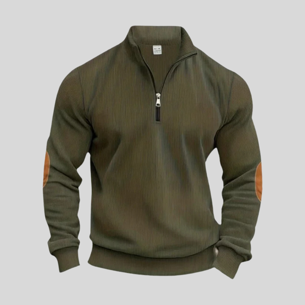 Pull homme avec poignets côtelés