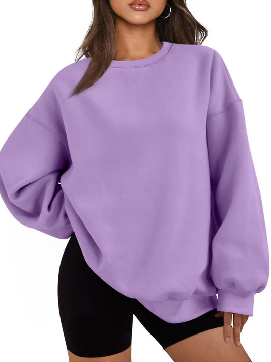 Pull oversized décontracté pour femme à coupe ample
