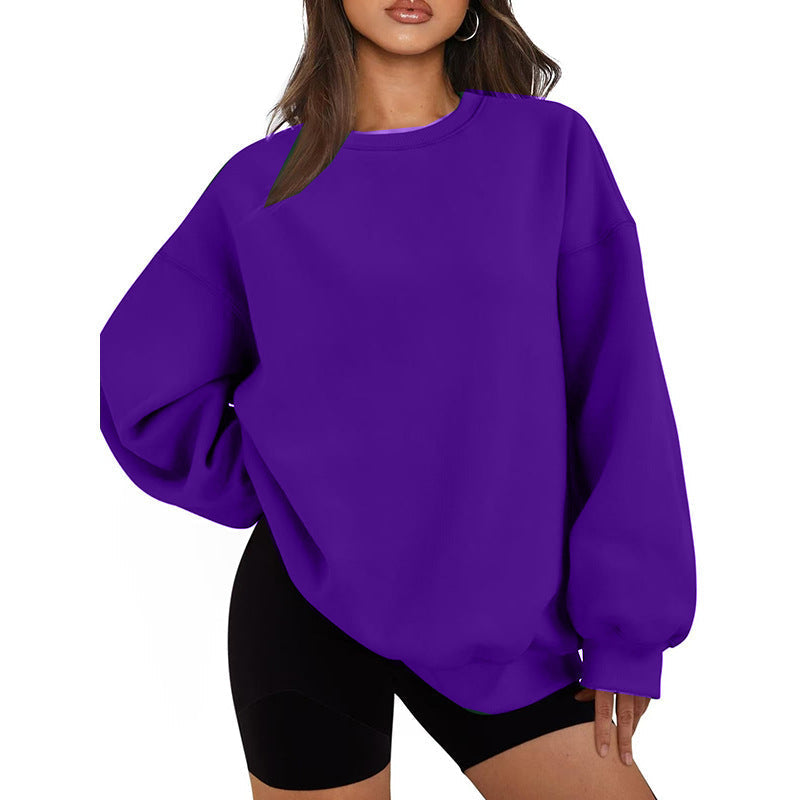 Pull oversized décontracté pour femme à coupe ample