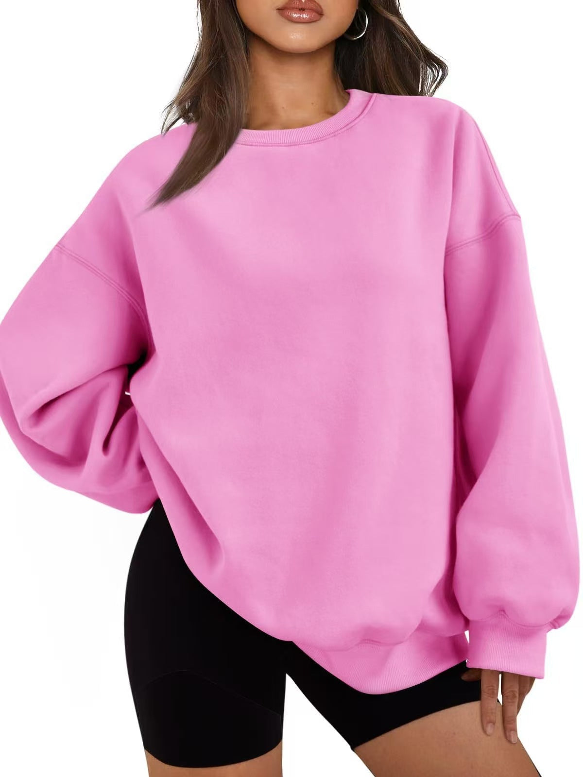 Pull oversized décontracté pour femme à coupe ample