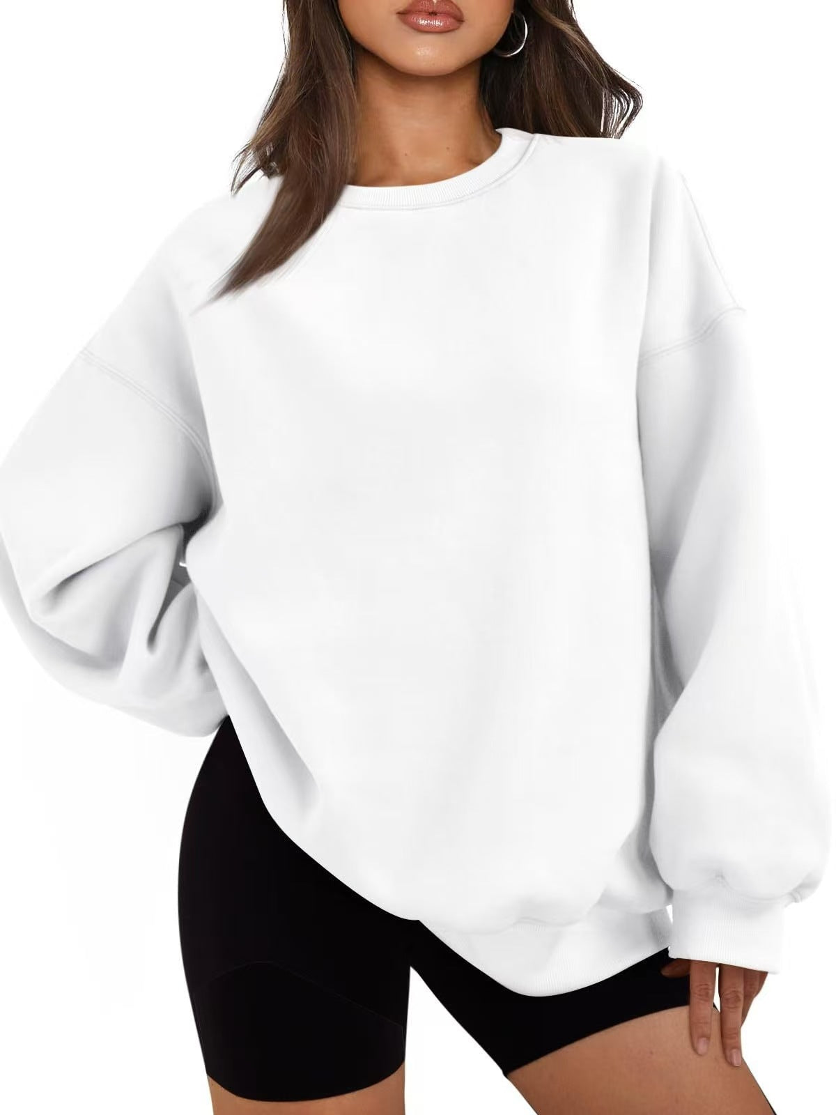 Pull oversized décontracté pour femme à coupe ample