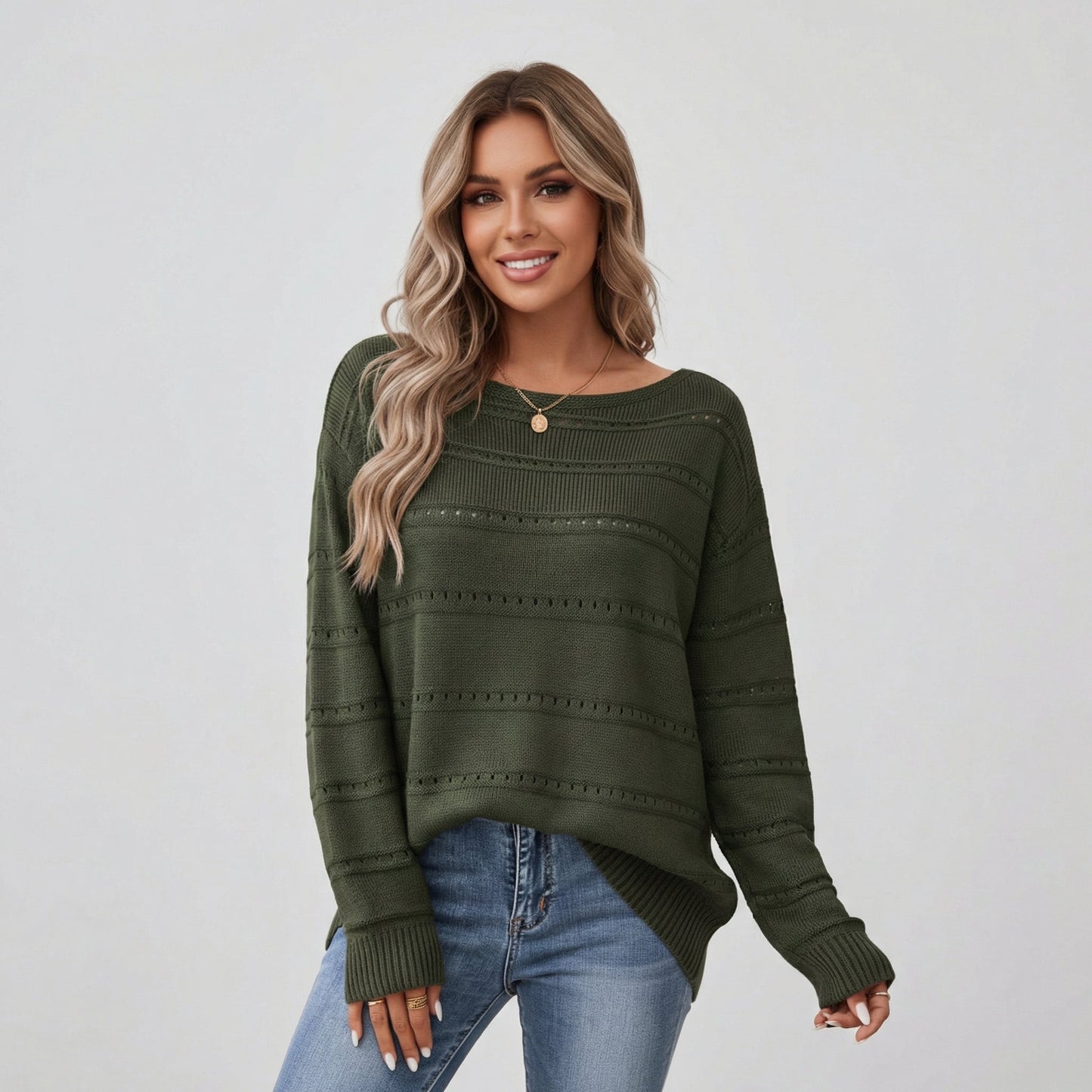 Pull tricoté oversize