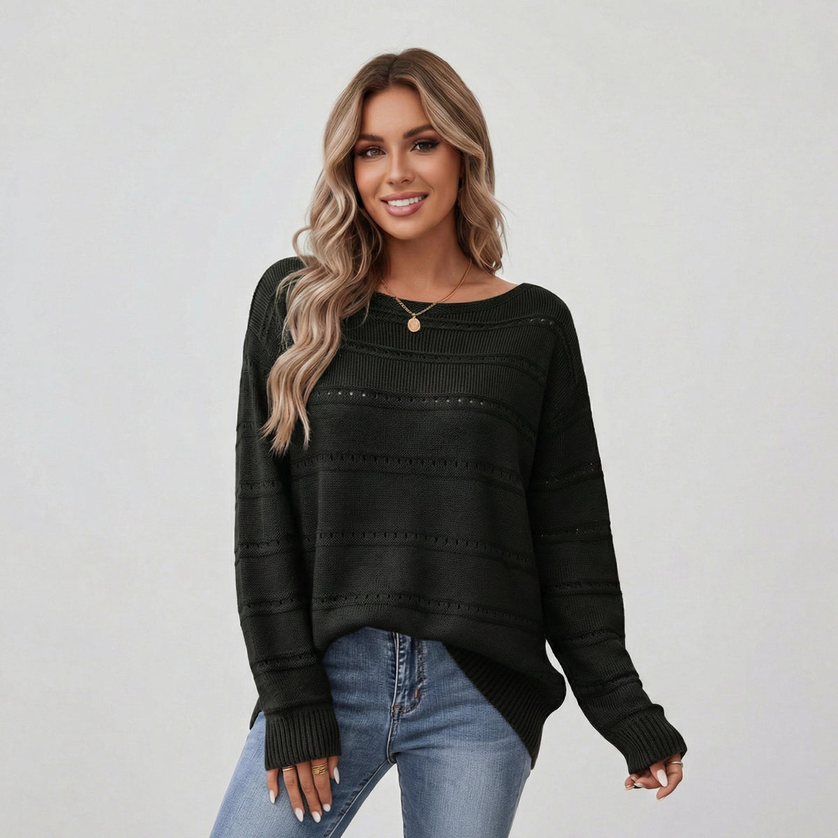 Pull tricoté oversize