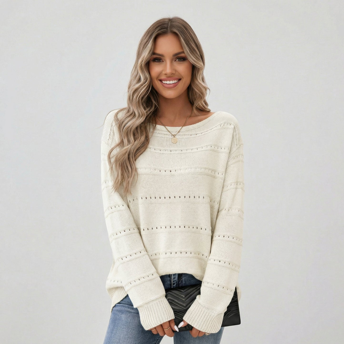 Pull tricoté oversize