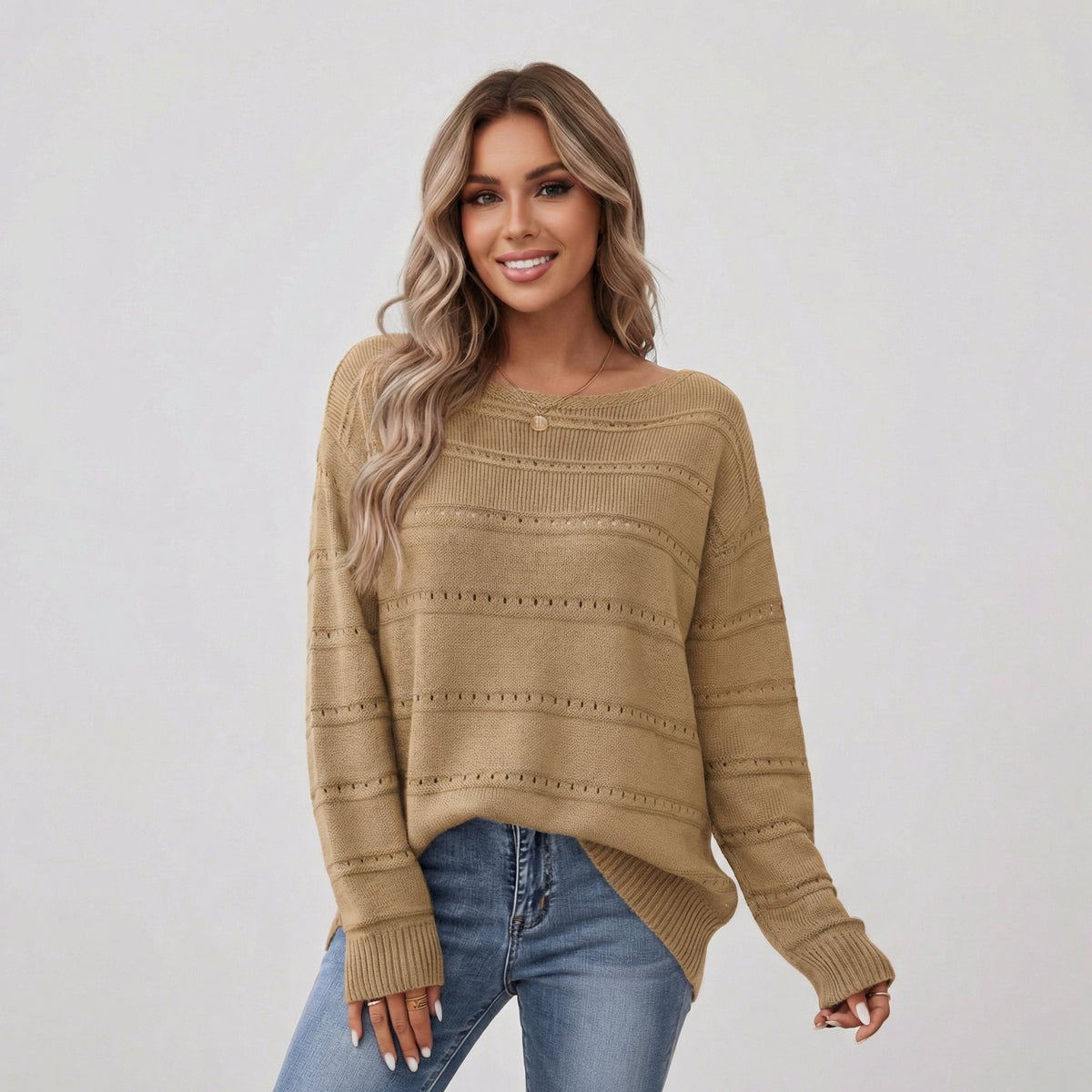 Pull tricoté oversize