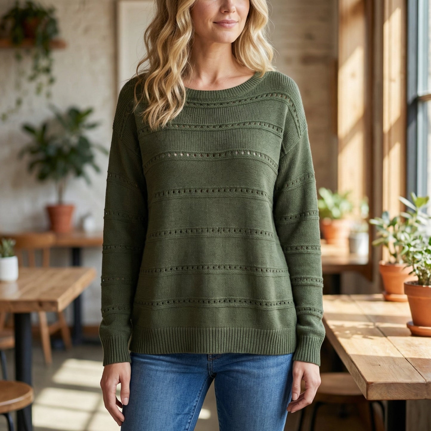 Pull tricoté oversize