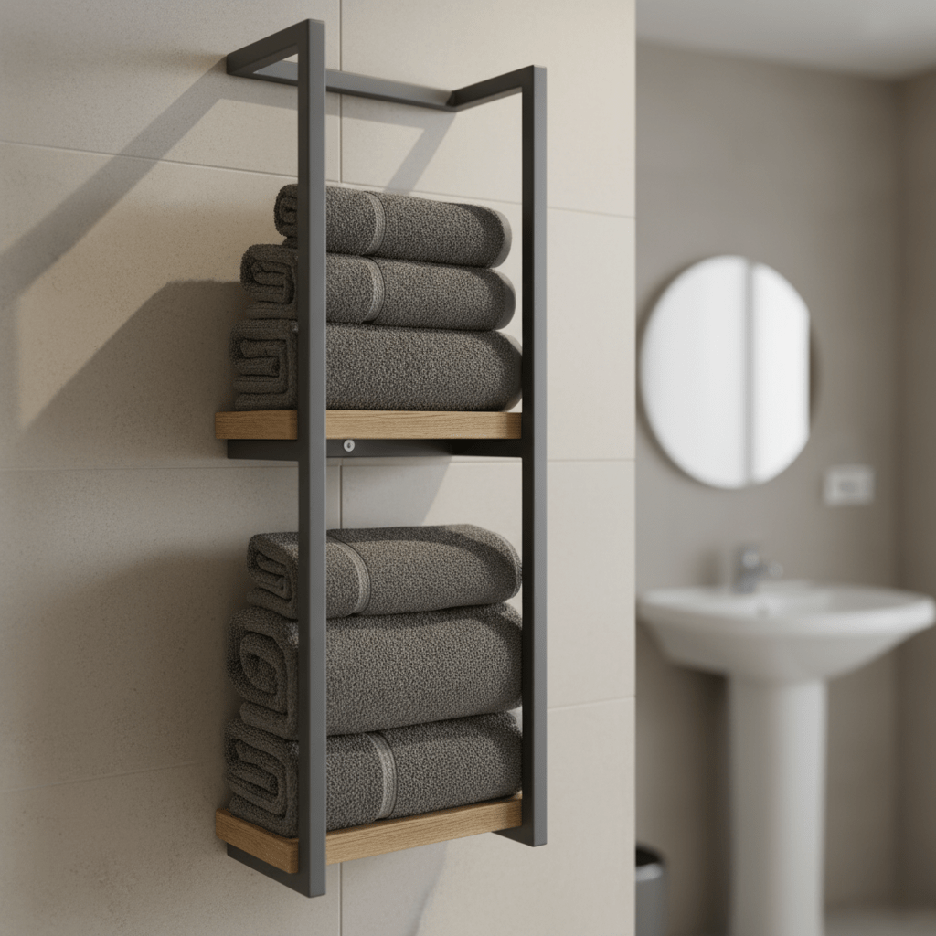PUREDRY – Elegant Wall Towel Holder – Rust-Resistant Stainless Steel Design