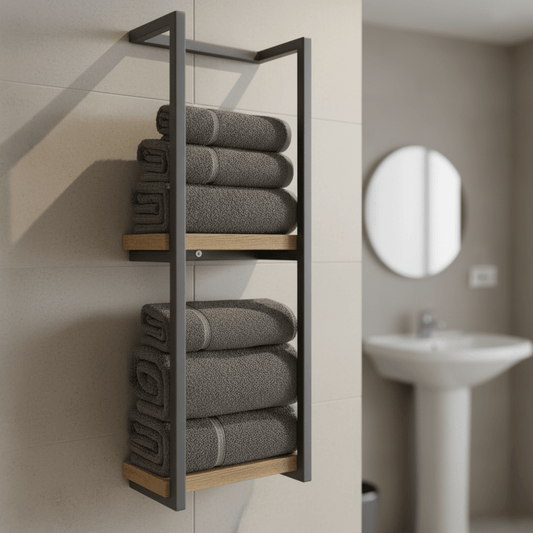 PUREDRY – Elegant Wall Towel Holder – Rust-Resistant Stainless Steel Design