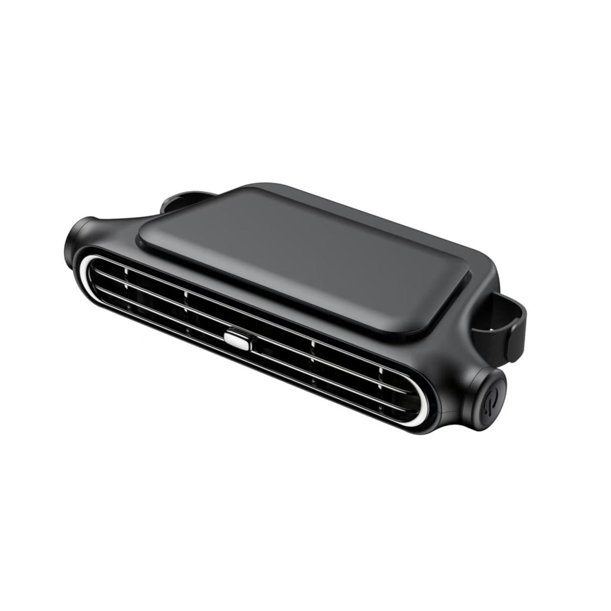 Purificateur d'air et ventilateur compact à fixer sur la grille d'aération de voiture avec lamelles réglables pour homme et femme