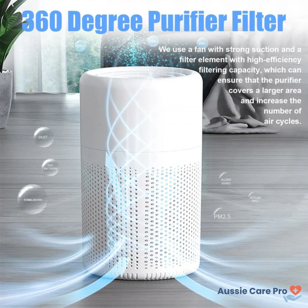Purificateur d'air – filtre True HEPA pour la maison et le bureau