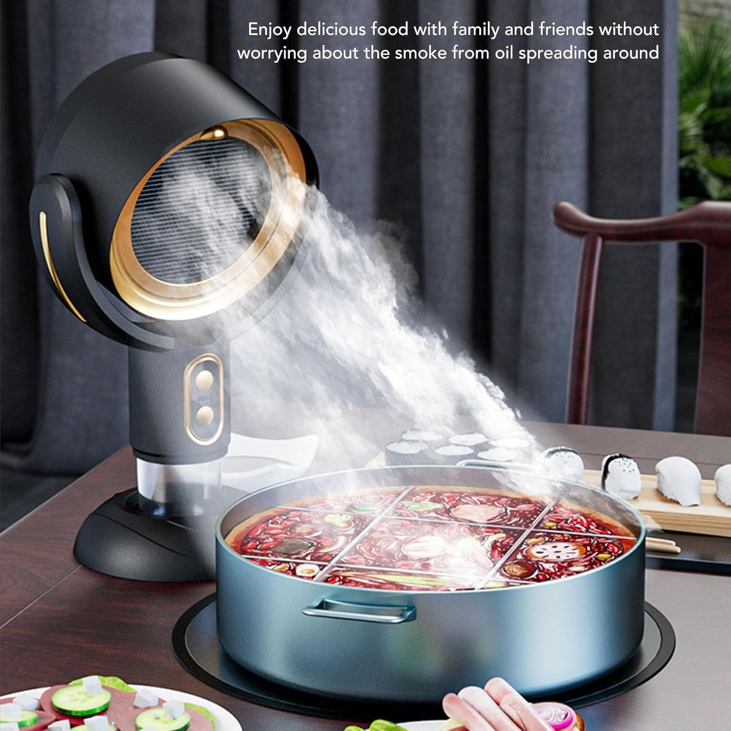 Purificateur d'air – Neutraliseur compact de fumée et d'odeurs pour un air intérieur pur