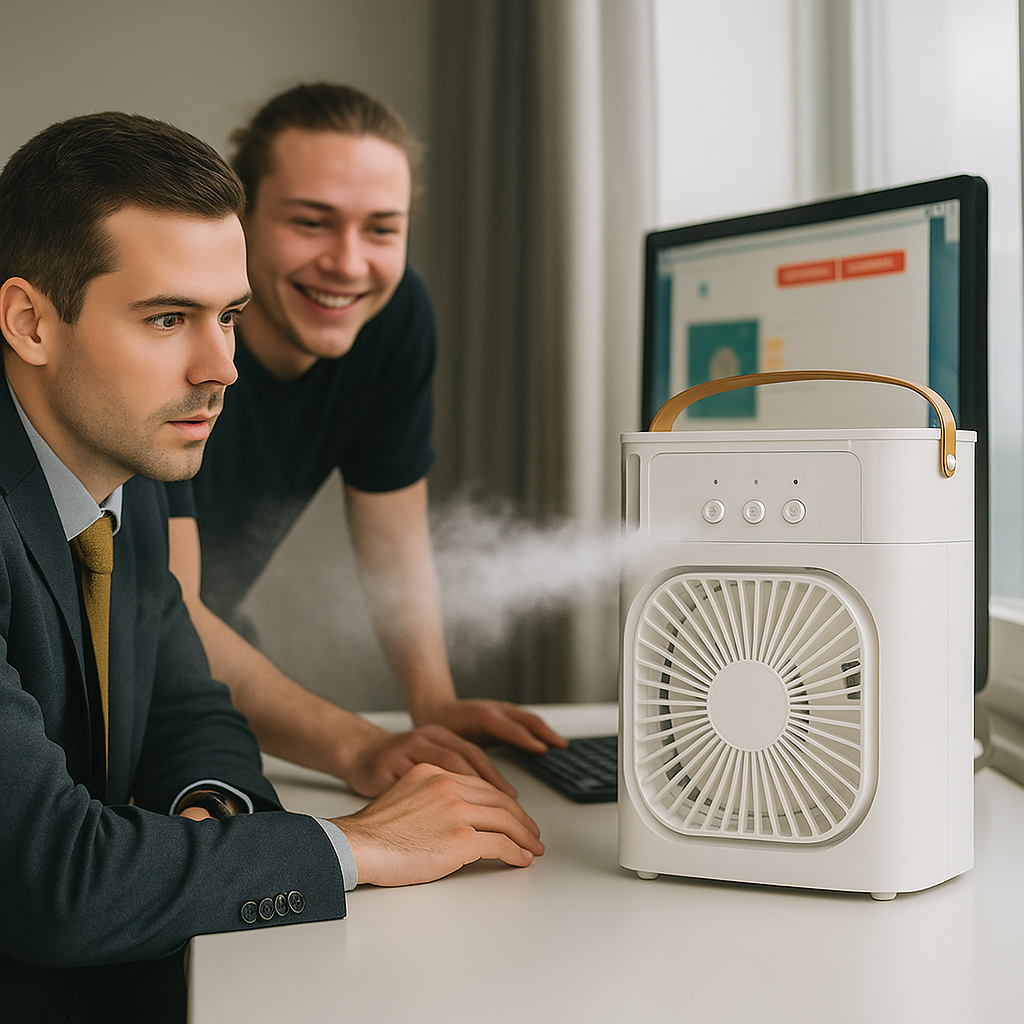 Rafraîchisseur d'air et humidificateur portable 3-en-1