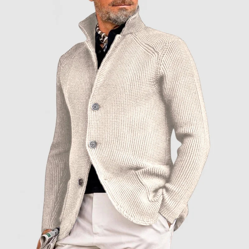 Ramon - Elegant knitted jacket with hood for men, autumn special