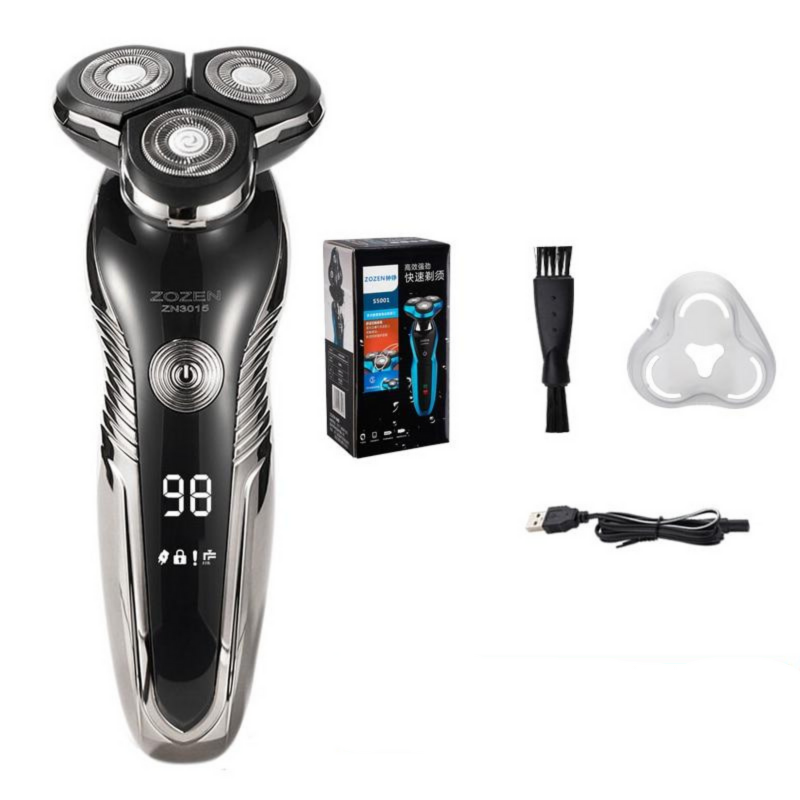 Rasoir électrique rechargeable pour rasage humide et sec