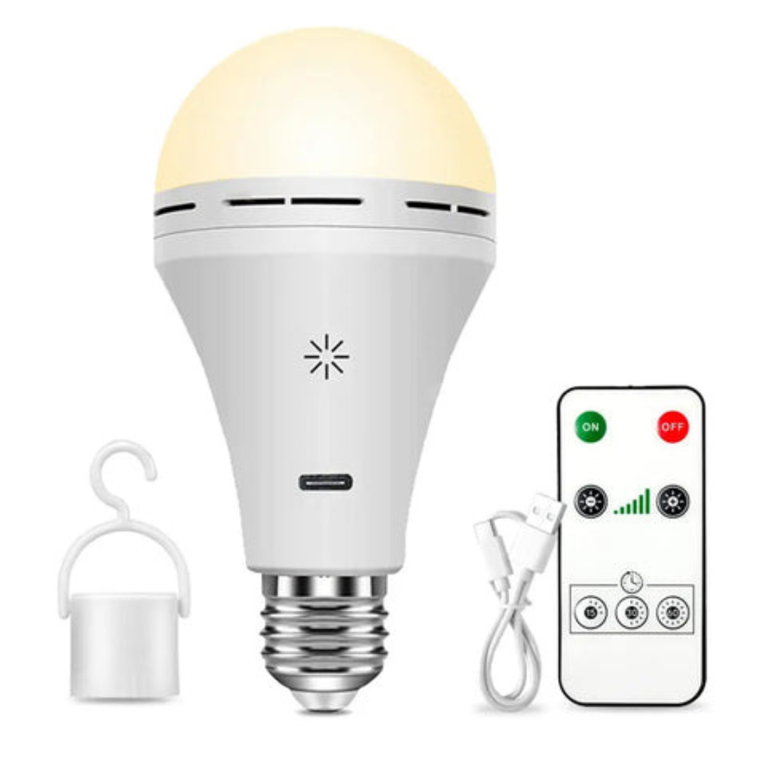 Rechargeable LED Bulb with Remote Control – Practicality and Energy Savings