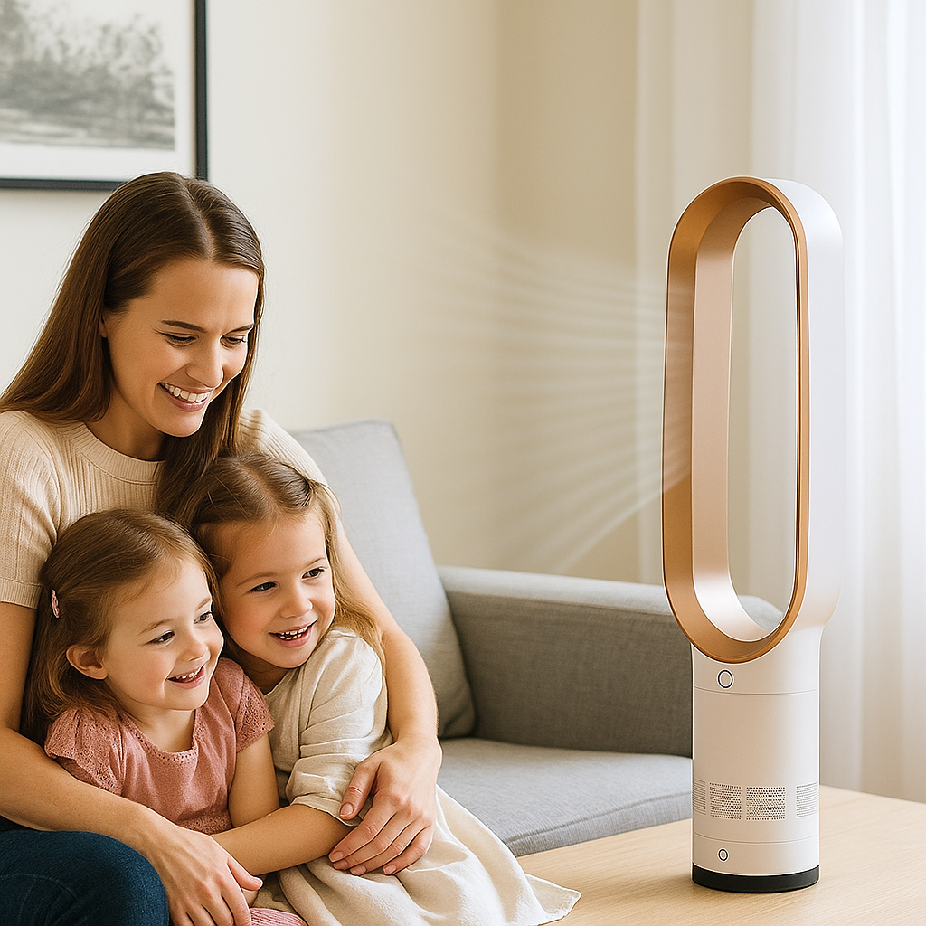 Refroidisseur d'air et ventilateur sans pales rotatives